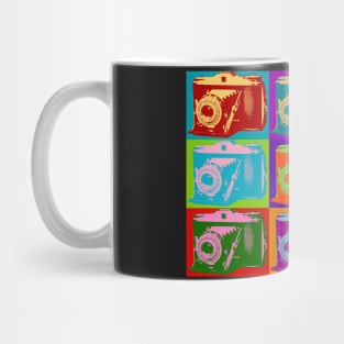 Photographer Vintage Camera Pop Art Design Mug